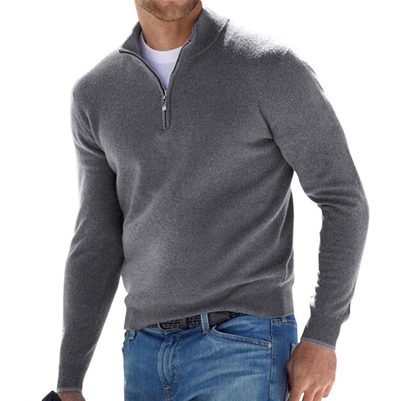 Mikael – Eleganter und Bequemer Pullover mit Reißverschluss