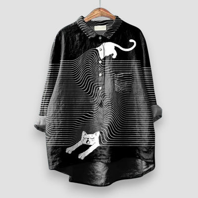 Lena | Damen-Shirt Mit Hunde-Print - Ausdrucksstarker Stil