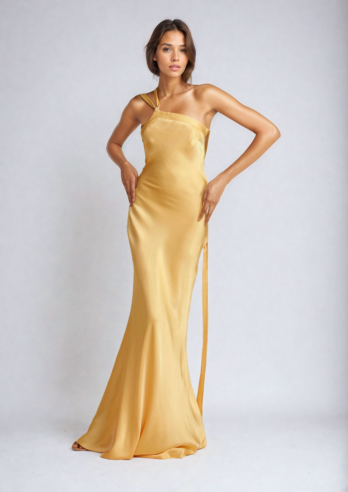 Inés – Elegantes Goldenes Kleid