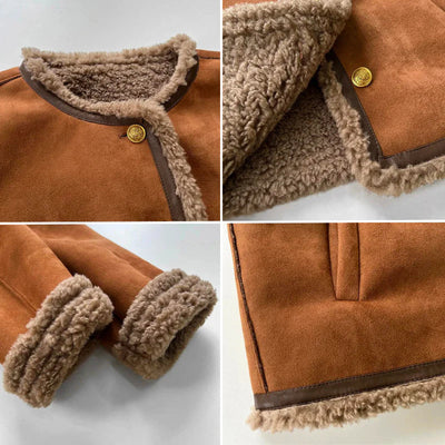 Rosalie Shearling Knopfjacke