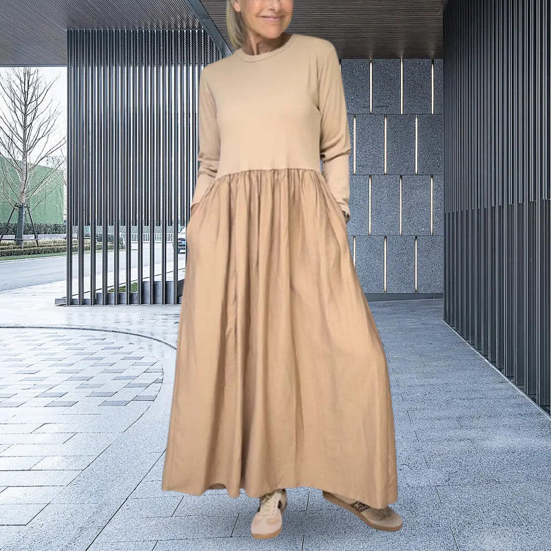 Beatrice | Langärmliges Strick-Midi-Kleid