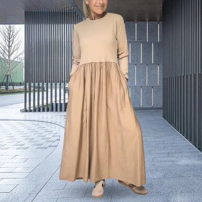 Beatrice | Langärmliges Strick-Midi-Kleid